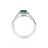 Кольцо  из белого золота с изумрудом 1,01 ct