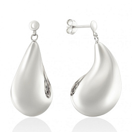 Серьги из белого золота