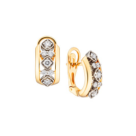 Серьги из желтого золота