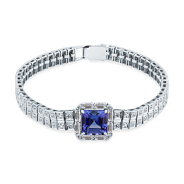 Браслет из белого золота с танзанитом 4,2 ct