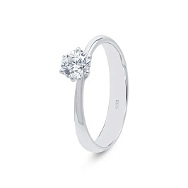 Кольцо DANAYA  из белого золота с бриллиантом 0,5 ct