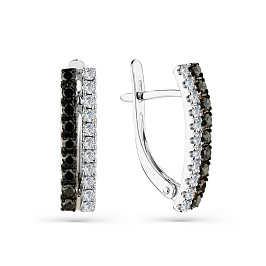 Серьги из белого золота