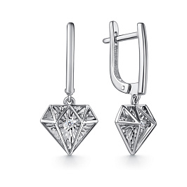 Серьги из белого золота