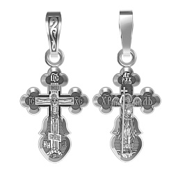 Крест из белого золота