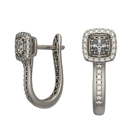Серьги из белого золота с бриллиантами 0,328 ct