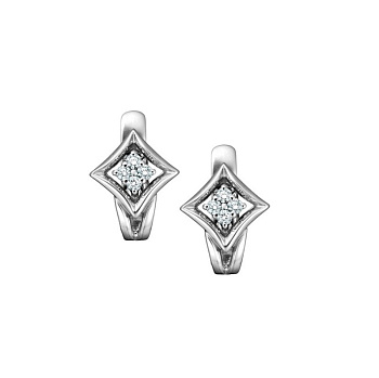 Серьги из белого золота
