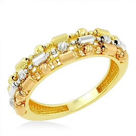 Кольцо из комбинированного золота