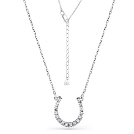 Колье из белого золота с бриллиантами