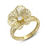 Кольцо из желтого золота с бриллиантом 0,07 ct