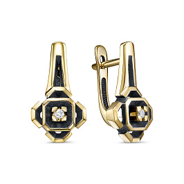 Серьги из желтого золота