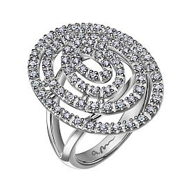 Кольцо из белого золота