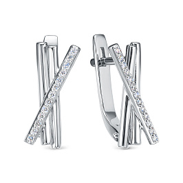 Серьги из белого золота