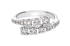 Кольцо из белого золота