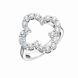 Кольцо из белого золота