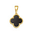 Подвеска из желтого золота с ониксом 1,498 ct
