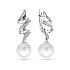 Серьги из белого золота с жемчугом