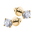 Серьги DANAYA  из желтого золота с бриллиантами 0,6 ct