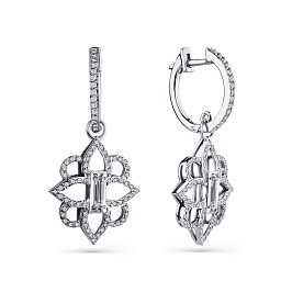 Серьги из белого золота с бриллиантами 0,314 ct