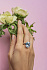 Кольцо из белого золота с топазами 10,38 ct