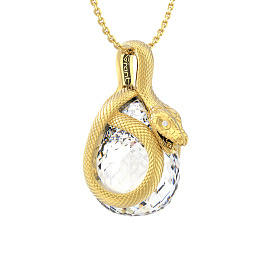 Подвеска из желтого золота с кварцем 3,621 ct