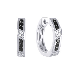 Серьги из белого золота