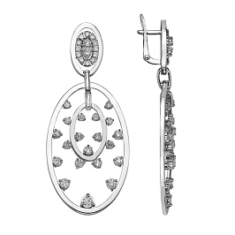 Серьги из белого золота