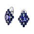Серьги из белого золота с танзанитами 4,49 ct