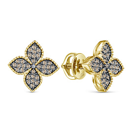 Серьги из желтого золота