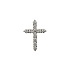 Крест из белого золота с бриллиантами
