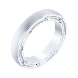 Кольцо из белого золота