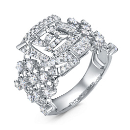 Кольцо из белого золота