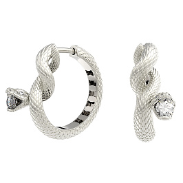 Серьги из белого золота с бриллиантами 0,374 ct