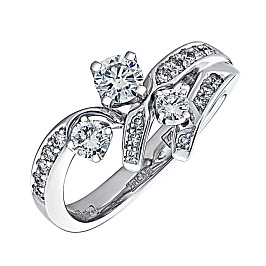 Кольцо из белого золота