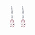 Серьги из белого золота с морганитами 10,55 ct