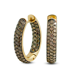 Серьги из желтого золота