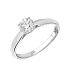 Кольцо из белого золота с бриллиантом 0,52 ct