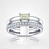 Кольцо из белого золота с бриллиантами 0,25 ct