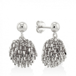 Итальянские серьги пусеты из золота 585