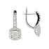 Серьги из белого золота с бриллиантами 1,1 ct