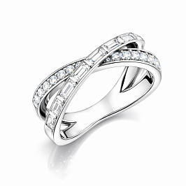 Кольцо из белого золота