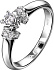 Кольцо из белого золота с бриллиантами 0,4 ct