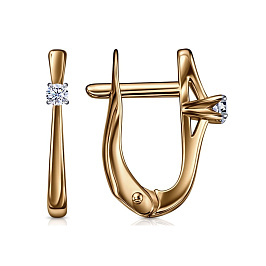 Серьги из желтого золота