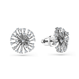 Серьги из белого золота с бриллиантами