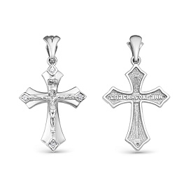 Крест из белого золота