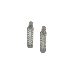 Серьги из белого золота