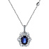 Колье  из белого золота с сапфиром 1,37 ct