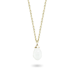 Колье из желтого золота с агатом 3,2 ct