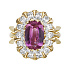 Кольцо из желтого золота с сапфиром 3,17 ct