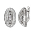 Серьги из белого золота с бриллиантами 0,4 ct