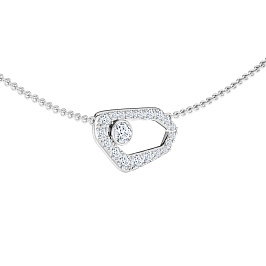Колье из белого золота с бриллиантами 0,31 ct